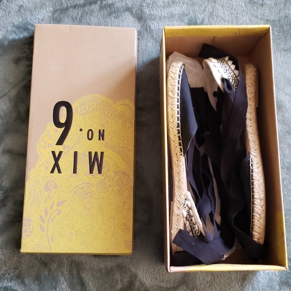 Mix No.6 Ballet Lace Up Espadrille Sandal Flats - Picture 6 of 6